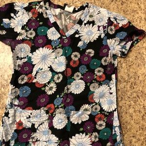 Floral Grey’s Anatomy scrub top